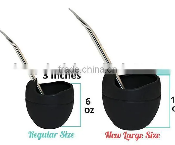 Silicone Yerba Mate Cup,Silicone Yerba Mate Gourd With Bombilla photo-4