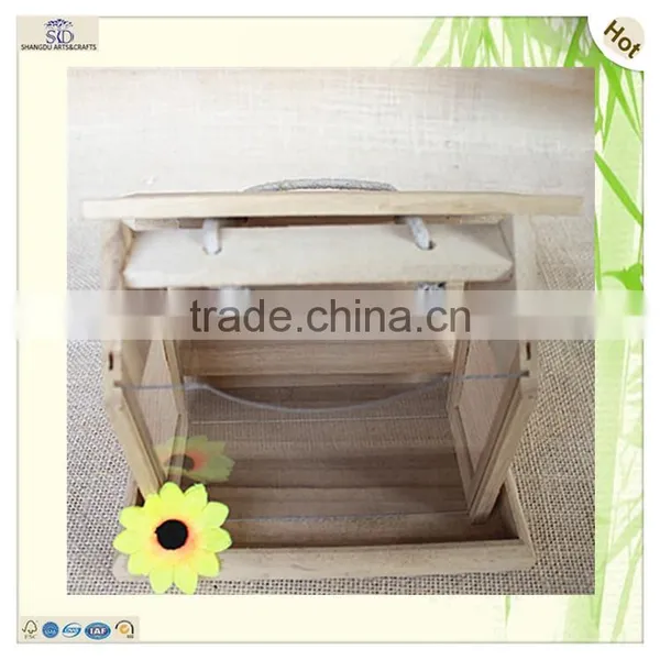 Transparent Glass Weaving Window Small Wings Birds Cages photo-4