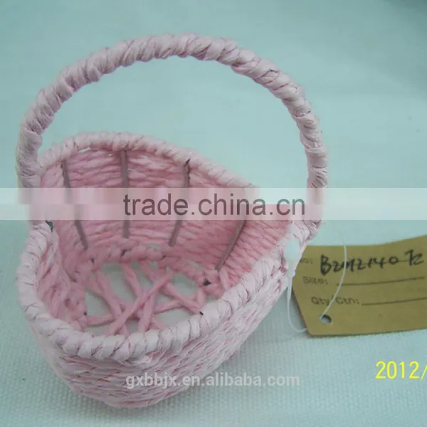 Handmade Woven Heart-shaped Storage Basket photo-3