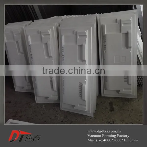 OEM Vacuum Forming Thick White ABS Plastic TV Back Shell photo-2