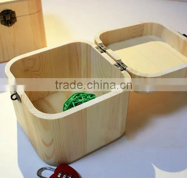 Eco-friendly Wood Locked Storage Box photo-3