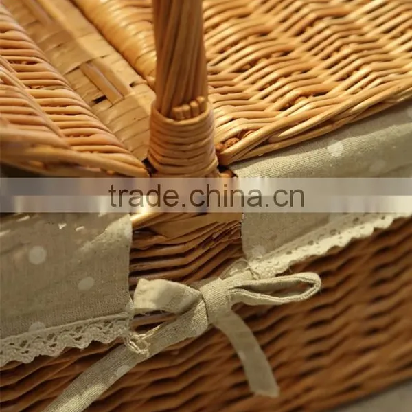 Cheap Wicker Woven Empty Picnic Baskets Wholesale photo-6