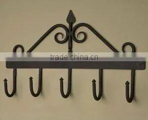 wrought iron coat rack