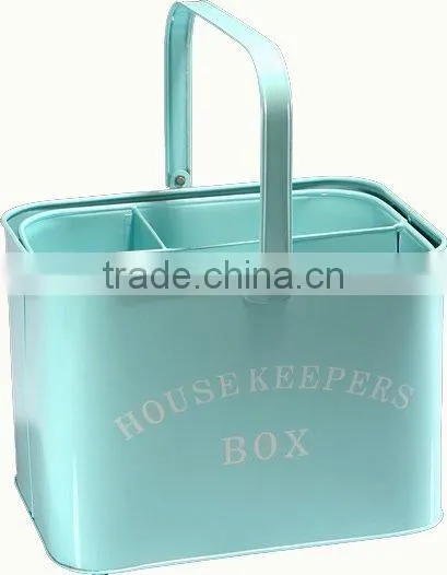 New Metal Peg Box Storage Organizer Basket With Handle photo-3