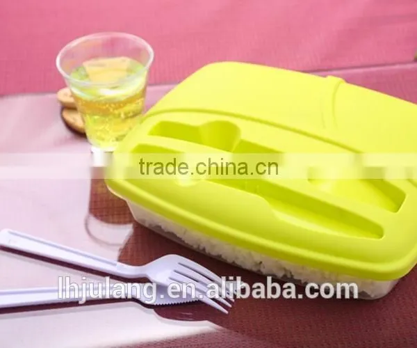 Wholesale Foodgrade Plastic Lunch Box With Fork and Knife,plastic Lunch Box With Fork photo-4