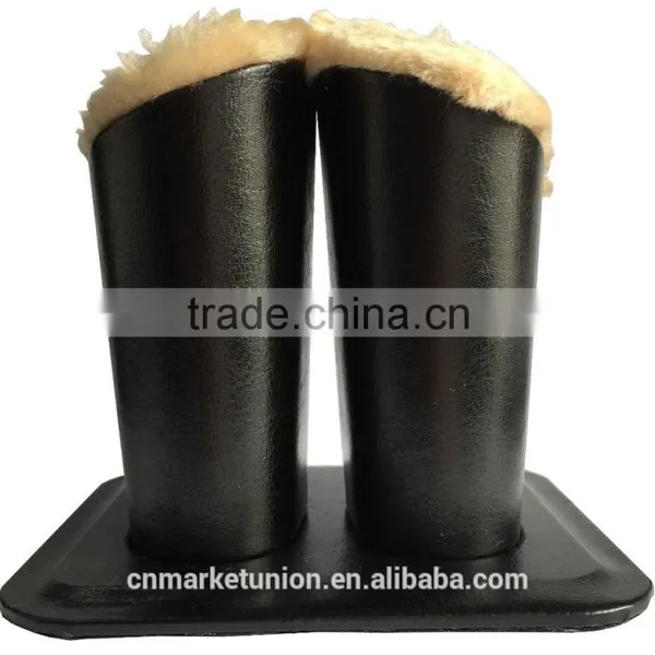 Double Head PU Leather Eyeglass Holders, Black Leather Eyeglasses Support, Eyeglass Holder Stand photo-4