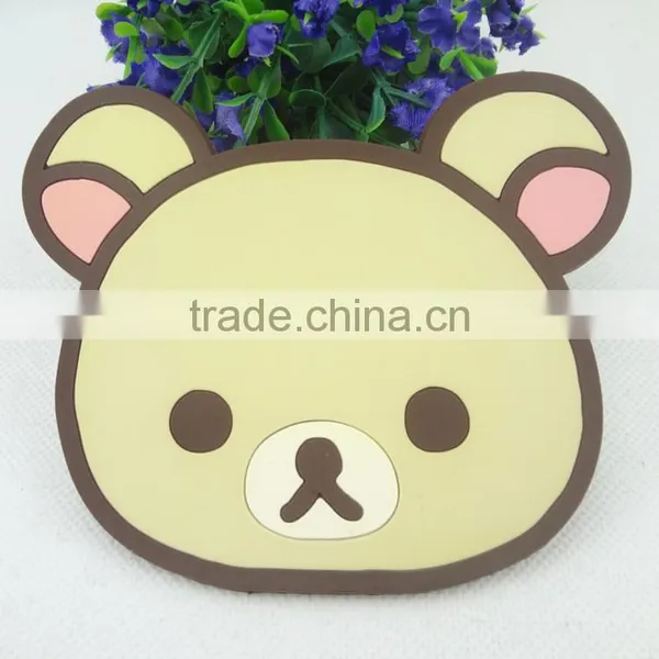 Animal Shaped PVC Cup Silicone Coaster Cup Mats photo-4