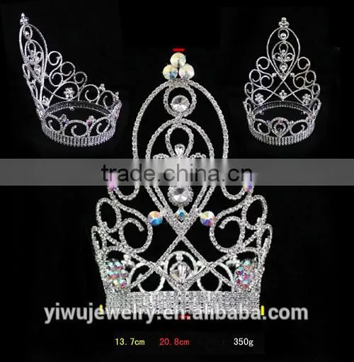 2015New Large Pageant Fasion Rhinestone Hair Accessories H172-136 photo-2
