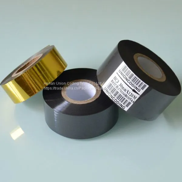 HC3 Type 30mm Width 120M length Black Hot Stamping Ink Ribbon