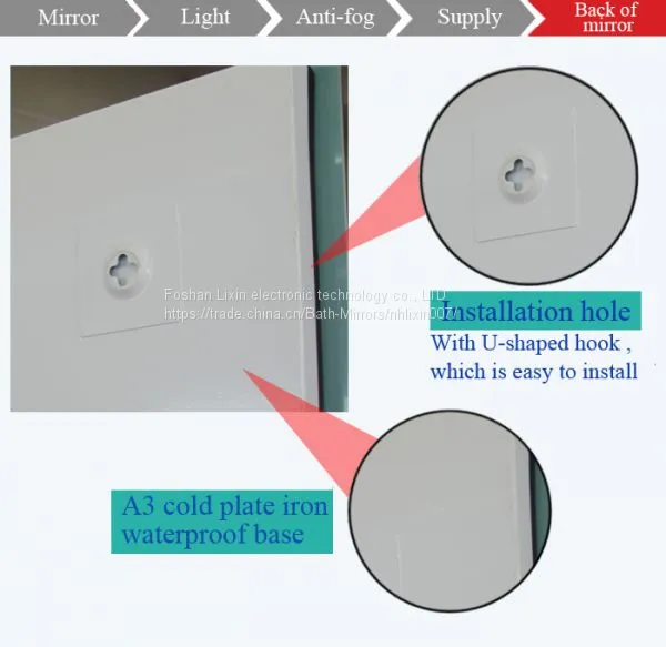 Backlit Led Light Mirror,lighting Fixture for Bathroom Mirror,led Mirror photo-5