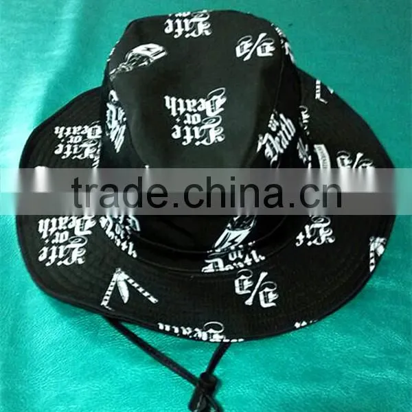High Quality Custom Bucket Hat With String and Stopper,digital Print LOGO Hat photo-3