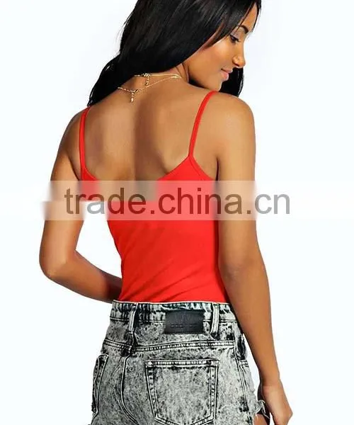 New Fashion Colors Sexy Girl Spaghetti Straps Slimming Fitness Women Bodysuit photo-3