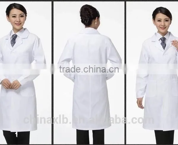 Men Blue Cotton Medical Work Uniform / Nurse Staff Scrub Suit Design / Navy White Uniform photo-2