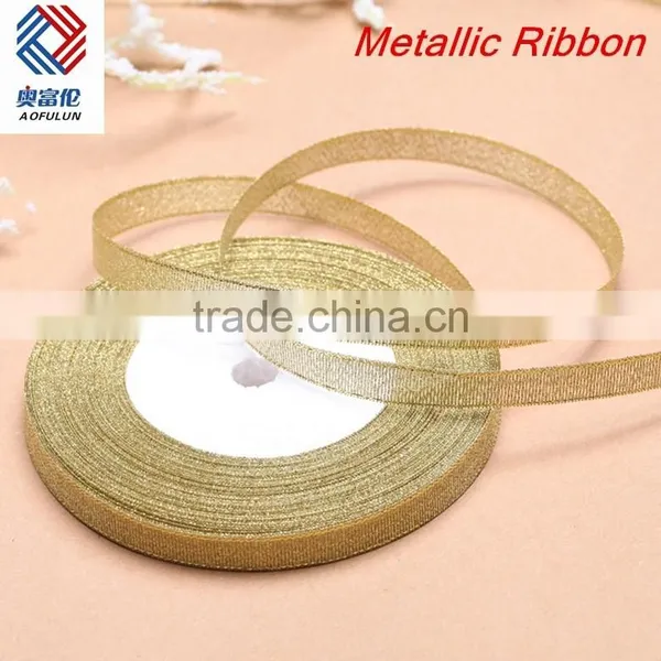 Solid Gold Metallic Ribbon/Decorative Ribbon photo-3