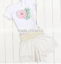 2017 Kids Stocks Cute Baby Girl Summer Sleeveless2 Pcs Baby Clothes/ Clothing photo-5