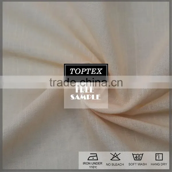 100% Cotton Solid Dyed Slub Voile Fabrics for Shirt photo-2