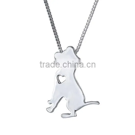 Fashion Couple Animal Pendant Necklace Colors Enamel Couple Cat Pendant Necklace for Valentine's Gifts photo-5