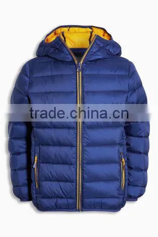 OEM Winter High Quality Multi Color Zipper Long Sleeve Kids Down PaddedJacket for Boys photo-2