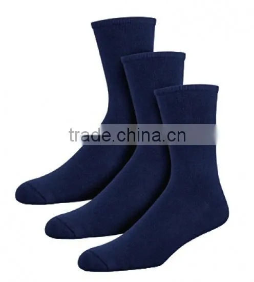 Custom Embroidery Logo Solid Color Crew Breathable Wicking Antibacterial 100% Bamboo Socks photo-2