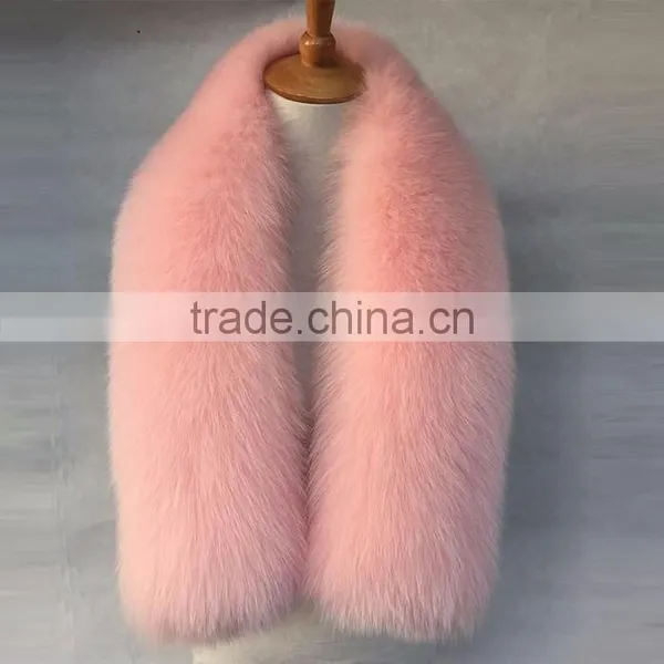 Myfur High Quality Genuine Fox Body Fur Hood For Lady Coat Collar photo-3