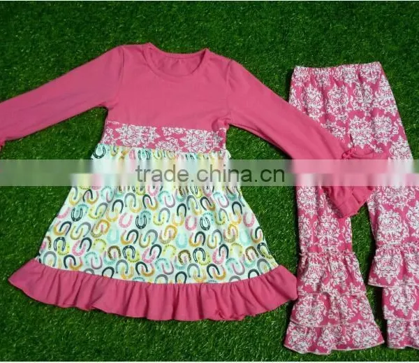 Wholesale Childrens Clothing Sets for Easter Wholesale Baby Girls Sets With Bunny and Lace Pants photo-4