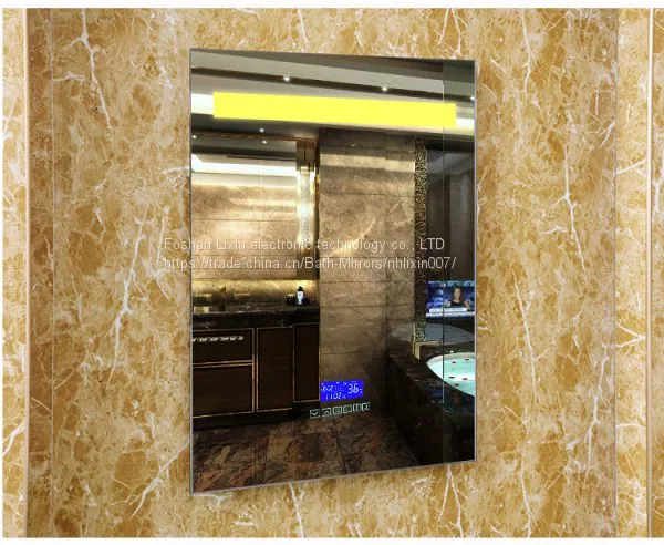 Bathroom Mirror With Time & Radio Display photo-3