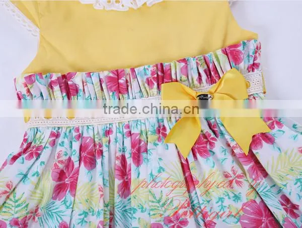 Easter Yellow Flower Girl Dresses Baby Clothes photo-6