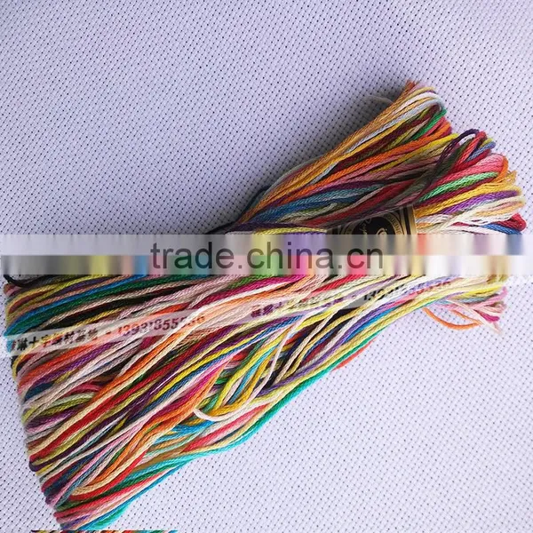 Beautiful DIY Dmc Thread Embroidery Floss Wholesale Colorful 100% Cotton Bracelets Thread Cross-stitch photo-2
