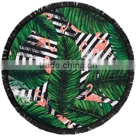 Custom Design Reactive Printed Beach Towel Round China Trade Assurance Factory photo-3