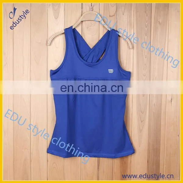 Wholesale Personalized Blank Black Ladies Tank Tops photo-3