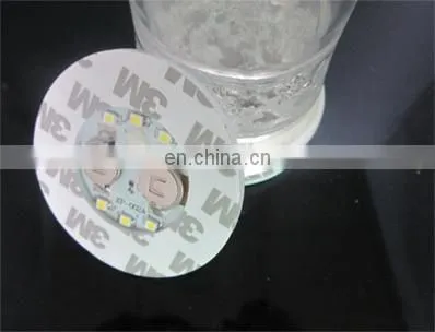 60*3mm Good Qualiy Led Bottle Mats Led Bottle Sticker Coaster photo-2