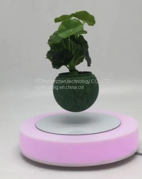 New Led Light Magnetic Levitron Floating Flying Air Plant Trees Pots photo-4