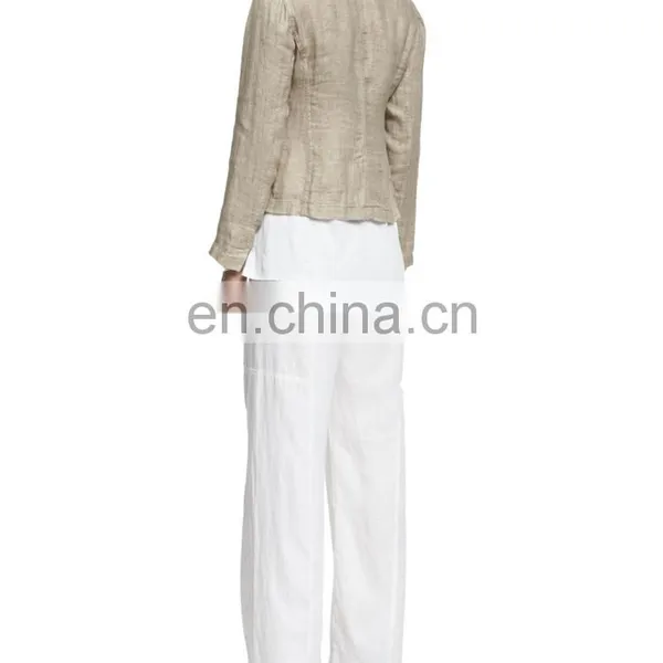 Italian Linen Women Winter Jacket photo-4