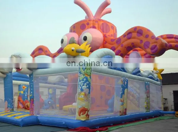 Cheap 2017 Octopus Yard Inflatable Amusement Park,Inflatable Fun City,Inflatable Playground For Kids photo-4