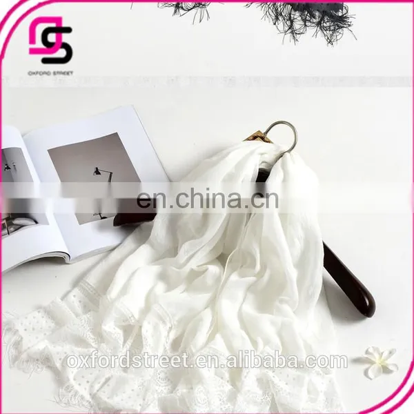 Autumn and Winter Scarf Female Solid Minanma Lace Scarf of Foreign Trade