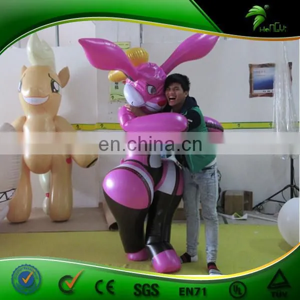 Customized Hongyi Inflatable Fox Suit , Hot Sale Sexy Animal Pink Costume photo-2