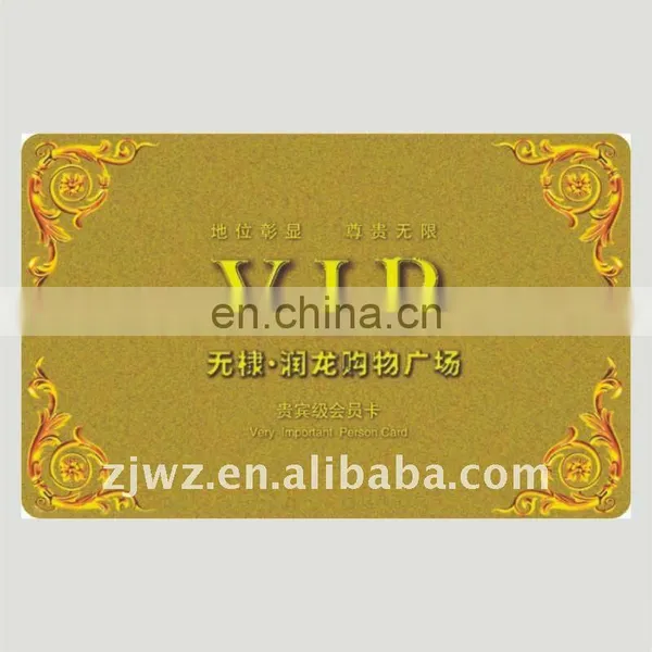 VIP PVC Club Card