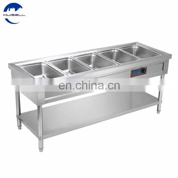 8- Pans Hot Food Display Food Warmer CommercialBainMariefood Warmer Steam Table photo-4
