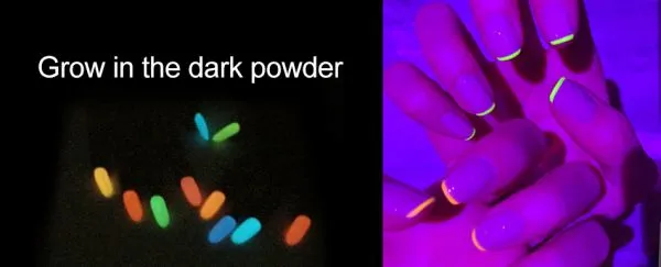 ShiningLife Brand New Invention Acrylic Nail Liquid Glow in Dark Dipping Powder Dip Powder Private Label photo-2