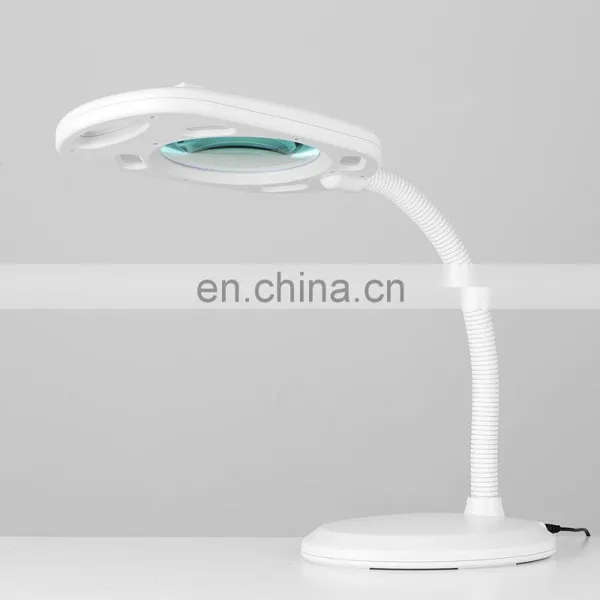 Top Quality European Simple Design Plastic Desk Portable Magnifying Lamp photo-2