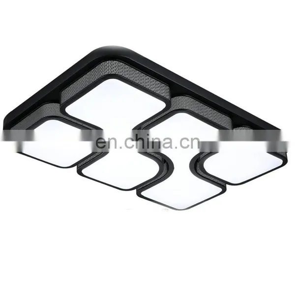 Atmospheric LED Ceiling Lamp Warm Dimmable Rectangular Lights for Bedroom Study Room photo-3