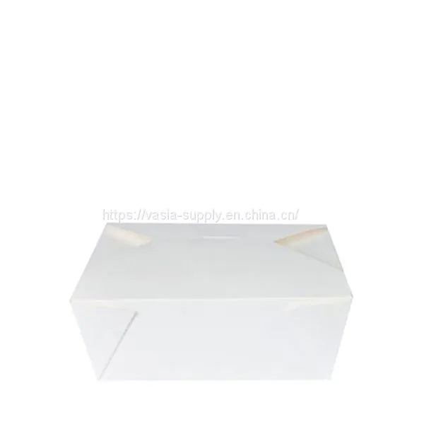 Rectangle Oriental Food Box 35oz White-take Away Carton, Suitable for Hot or Cold Foods, Easy Close Top photo-5