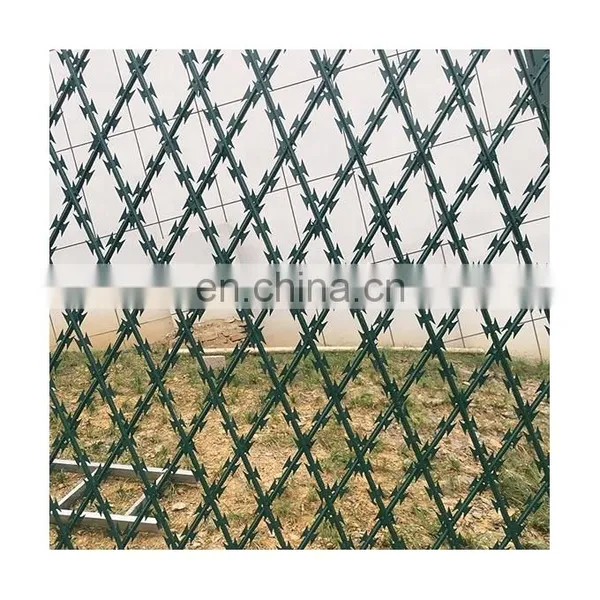 High Security Fence Hot Galvanized Barbed Tape Concertina Razor Wire Low Price photo-3