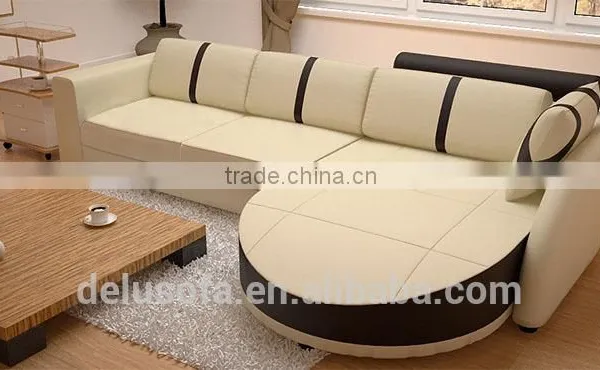 Contemporary Furniture Top Grain Leather Living Room Sofa photo-4