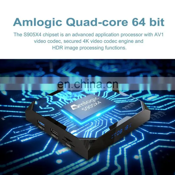 AV1 Support X96 Max+ Ultra Android 11.0 TV Box Amlogic S905X4 2.4G/5G WiFi 8K H.265 HEVC Set Top Box Media Player OEM X96 Max photo-2