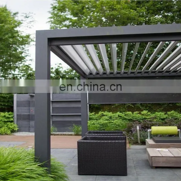 High Quality Modern Bioclimatic Garden Louvered Pergola Aluminium 4 x 3 Outdoor Gazebo