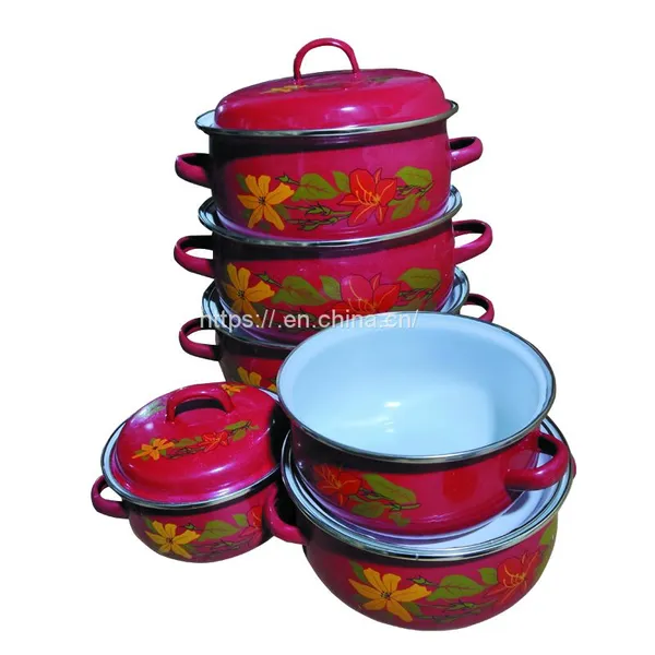 6pcs Vitreous Enamel Pot photo-5