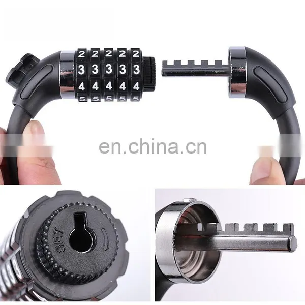Bicycle Lock Anti-theft Mountain Bike Password Lock Steel Cable Lock Bicycle Riding Accessories General Electric Bicycle photo-2