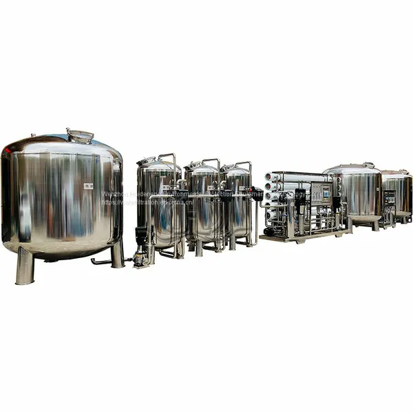 Customized 6 Tons per Hour Big Capacity Automatic Two Stage Reverse Osmosis Water Purification Equipment Ro Ultrapure Water System