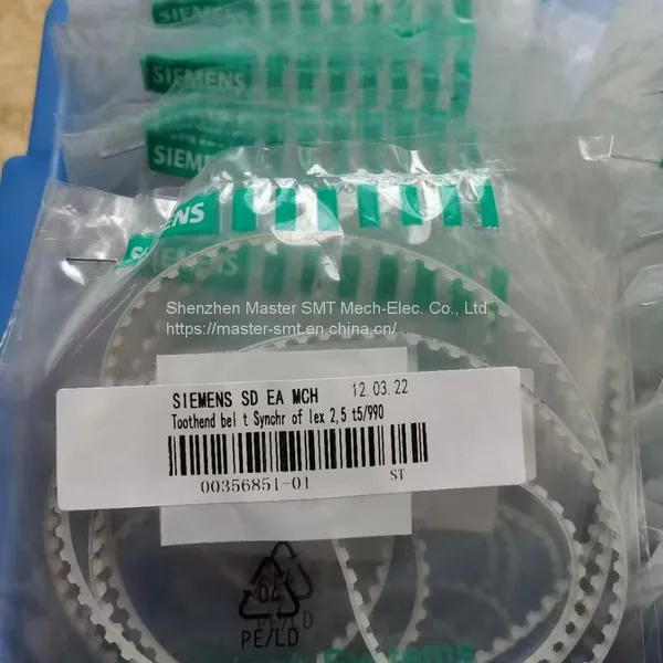 ASM SIPLACE SIEMENS D4/HS60 RAIL CONVEYOR BELT 00356851S01